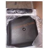 Heavy Square Umbrella Stand Black 13" Square