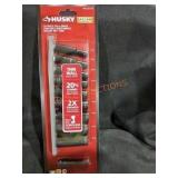 Husky 10pc Thin Wall Impact Socket Set, MM