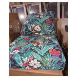Hampton Bay 24 x 22 tropical outdoor seat cushion
