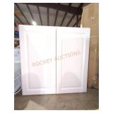 30" W x 13" D x 30" H White Wall Cabinet