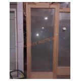 32"ï¿½80" Raw Wood Door with Window