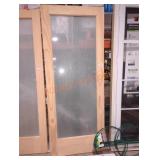 32"W  x 80" H wooden door