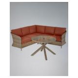 Hampton Bay 3-Piece Wicker Outdoor Sectional