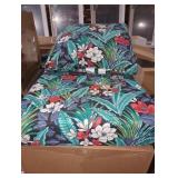 Hampton Bay 24 x 22 tropical outdoor seat cushion