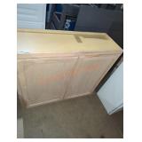 35.5" W x 12" D x 24" H unfinished wall cabinet