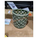 Southern Patio 5.5" Lattice Ceramic Planters, 4