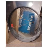 Vanilla round slope mirror black 30" x 30"