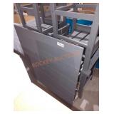 Gray table and 4 chairs 37.5" x 37.5"