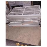 HDX 5 tier plastic rack 36"W x 72" H x  18" D gray