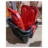 Husky 5 Gallon Latch & Stack Storage Totes w Lids