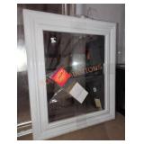 22"ï¿½26" White Framed Wall Mirror