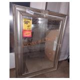 23"ï¿½31" Silver Framed Wall Mirror