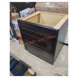30" x 25" x 35" Dark Brown Base Cabinet