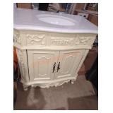 33" W x 21" D x 34" H bathroom sink vanity