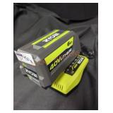 Ryobi 40V 6Ah Li-Ion Battery + Charger Combo