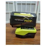 RYOBI 40V 6AH Battery and 40V Charger Combo