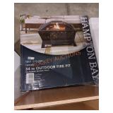 Hampton Bay Tipton 34 in. Steel Deep Bowl Fire Pit