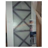 Crochet pre finished engineered wood door