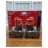 Milwaukee M12 3Ah Batteries Only (2-pack)