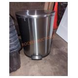 Step stainless steel garbage can