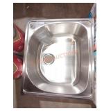24"ï¿½21.5" Drop-In Stainless Steel Sink w/ Faucet