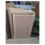 21" Unfinished Wall Cabinet Damaged