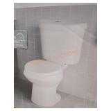 Glacier Bay Dual Flush Elongated Toilet, White