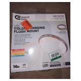 Commercial Electric 14" Color-changing Flush Mount