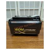 RYOBI 40V 6AH Lithium Battery ONLY