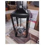 Outdoor wall sconce matte black