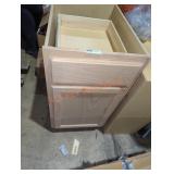 Kitchen cabinet natural 18 in. W x 34.5 in. H x