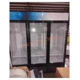 Upright display cooler 71" W x 79" H x 28.5" D