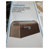 Architectural Mailboxes Post Mount Mailbox, Brown