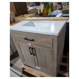 Glacier Bay 30"ï¿½22"ï¿½35" Vanity Combo, White/Grey