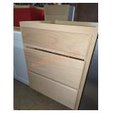 24"Wï¿½24"Dï¿½34.5"H 3-Drawer Base Cabinet, Wood