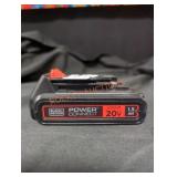 Black+Decker 20V 1.5Ah Lithium Battery ONLY