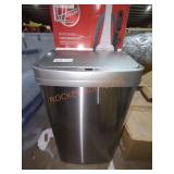 Ninestars Button Activated 24" Metal Trash Can