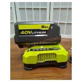 RYOBI 40V 6AH Battery and 40V Charger Combo