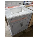 30"ï¿½22"ï¿½35" Vanity Combo, White/Grey