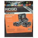 Ridgid 18V 2+4Ah Li-Ion Battery + Charger Combo