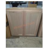 29.5" W x 13" D x 31" H unfinished cabinet