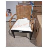 Safavieh furniture gianne brown/white chair