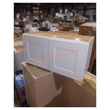 30" x 13" x 15" White Wall Cabinet