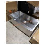 Farmhouse Sink 33" Single Bowl Apron Kitchen Sink