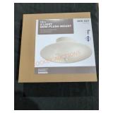 12 in. 2-light Semi-Flush Mount