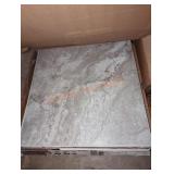 TrafficMaster Peel and Stick White/Gray Vinyl