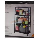 HDX 4-Tier Plastic Garage Storage Shelving Unit