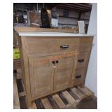 37"Wï¿½22"Dï¿½35"H Bathroom Vanity, Wood