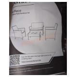 4 piece Rattan patio furniture set