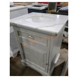 25"ï¿½22"ï¿½36" Vanity Combo, White/Pale Green